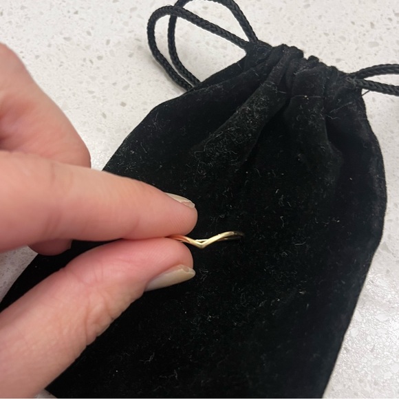 QUINCE NEW in BOX 14k Gold Wishbone Ring - Picture 5 of 8